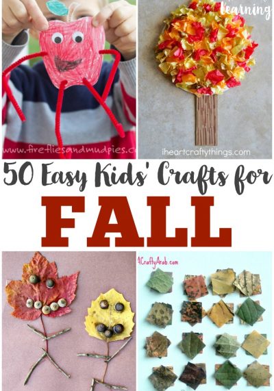 Looking for easy fall crafts for kids? There are plenty of fall art projects to choose from here!