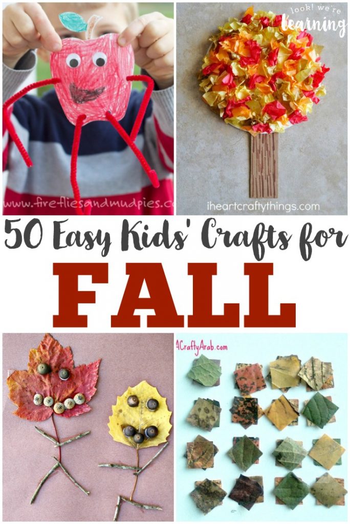Looking for easy fall crafts for kids? There are plenty of fall art projects to choose from here!