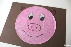 Making a Coffee Filter Pig Craft