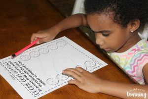 Preschool Cookie Counting Worksheets