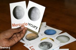 Solar System Spanish Flashcards