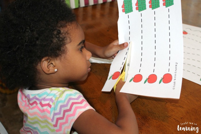 Using Scissor Skills Worksheets with Preschoolers