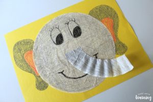 Cute Coffee Filter Elephant Craft for Kids