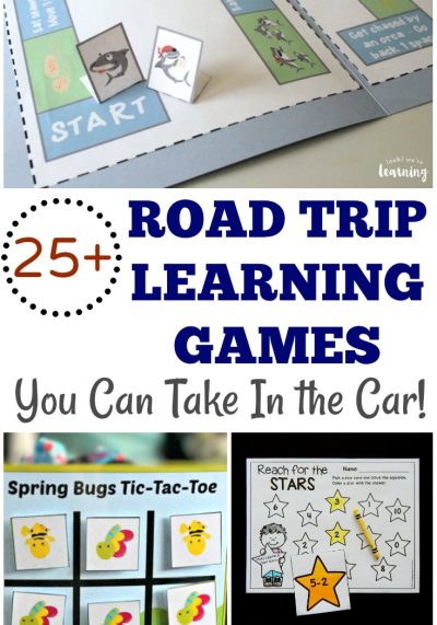 Make your next vacation into a fun learning adventure with these educational printable road trip games for kids!