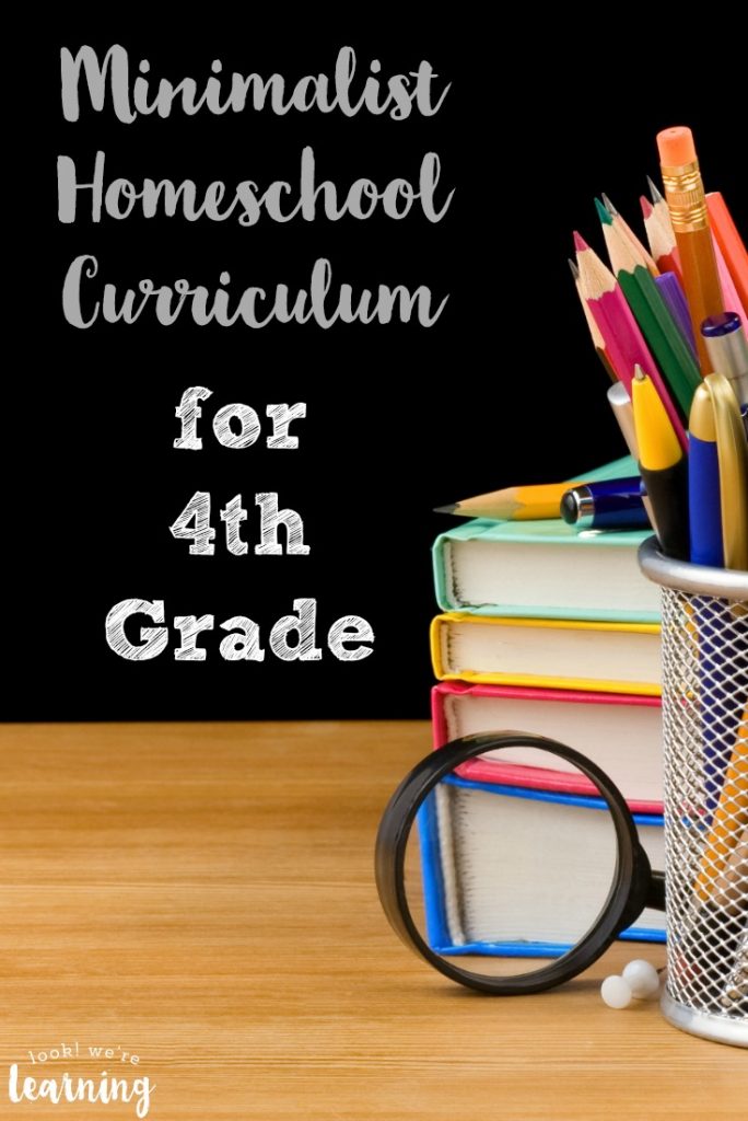 Need to streamline your homeschool lessons? Take a look at this minimalist homeschool curriculum for fourth grade!