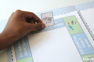 Playing a Shark Food Chain File Folder Game