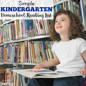 Simple Kindergarten Homeschool Reading List