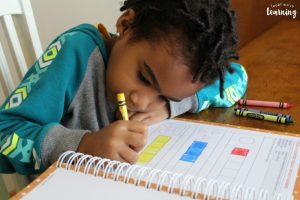 Counting and Coloring Shapes with Shiller Math Kit A
