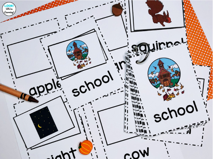 Fall Themed Sight Words Practice for Kids