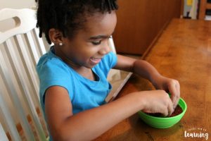 Sensory Play with Grain