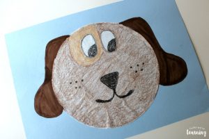 Simple Coffee Filter Dog Craft for Kids