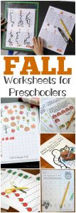 Use these fall preschool worksheets to help your little ones learn all autumn long!