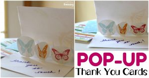 Easy Pop Up Thank You Cards for Kids to Make