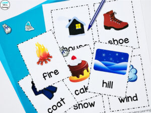 Fun Winter Sight Word Flashcards for Kids