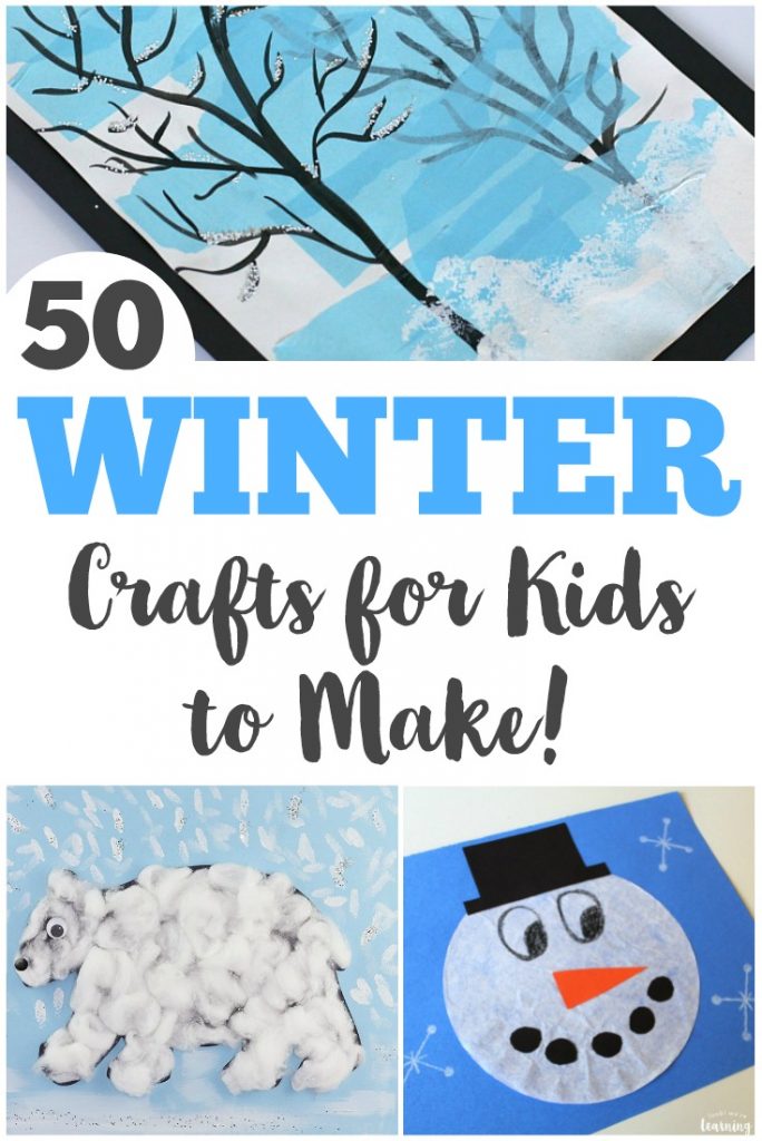 Make some of these easy winter crafts for kids with your family this year!