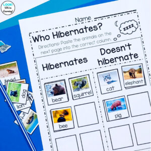 Printable Hibernation Activity for Kids