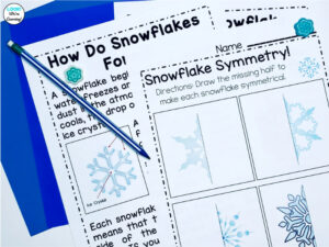 Printable Winter Symmetry Activity for Early Grades