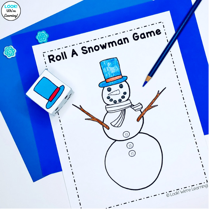 Roll A Snowman Art Game