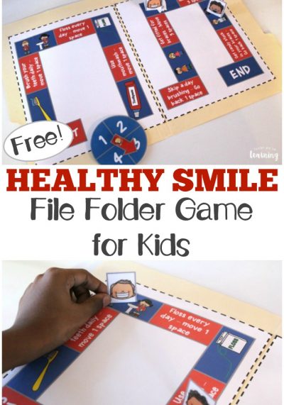 Help your children learn to practice good dental habits with this fun healthy smile file folder game for kids!