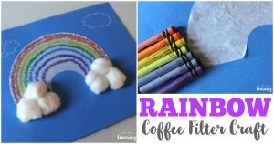 Easy Rainbow Coffee Filter Craft to Make