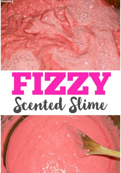 Kids will love the science of making this sweet scented fizzy slime recipe!