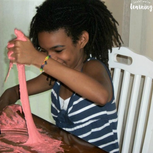 Making Scented Fizzy Slime with Kids