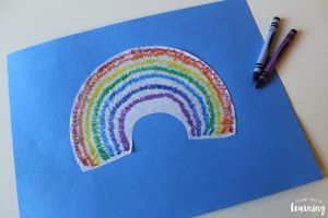 Making a Coffee Filter Rainbow with Kids