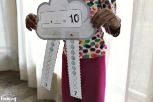 Making an Adding to Ten Raincloud