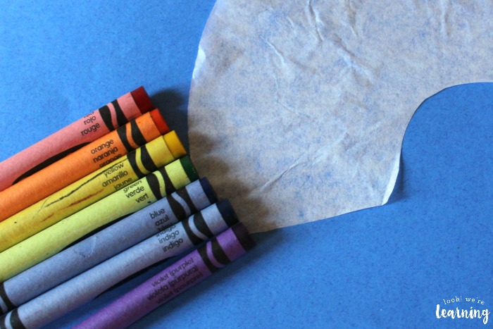 Rainbow Coffee Filter Craft for Kids