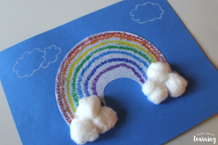 Super Easy Coffee Filter Rainbow Craft for Kids