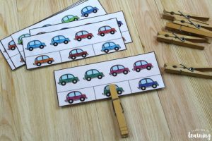Color Car Pattern Cards for Kids