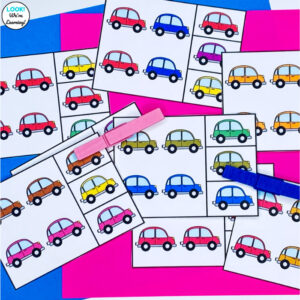 Simple Car Patterning Activity for Early Learners