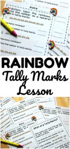 These rainbow tally marks worksheets make it easy to teach early learners how to count with tally marks! Laminate the pages and use them at math centers!