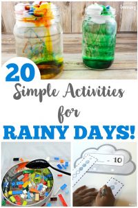 These 20 simple rainy day activities for kids are perfect for indoor fun!