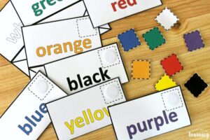 Preschool Mail Color Sorting Game