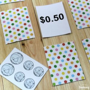 Printable Money Game for Learning Dollars and Cents