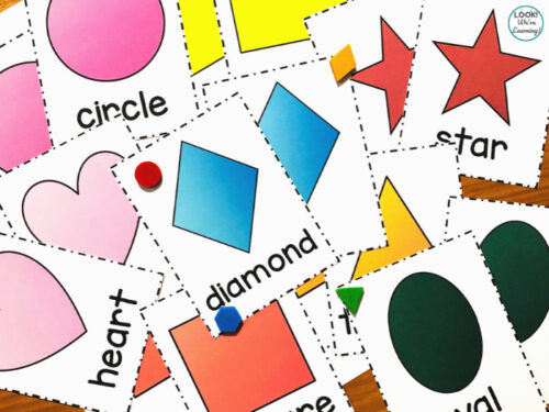 Free Printable Flashcards: Shape Flashcards - Look! We're Learning!