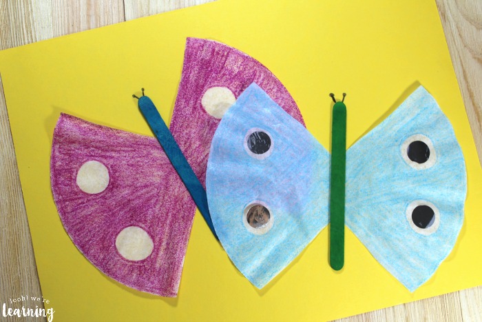 Fun Coffee Filter Butterfly Craft