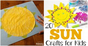 Share these easy sun crafts with the kids this summer!