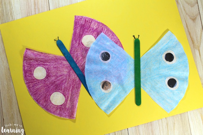Simple Coffee Filter Butterfly Craft