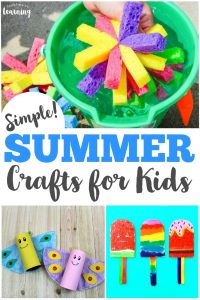 These simple summer crafts for kids are such a great way to spend time together!