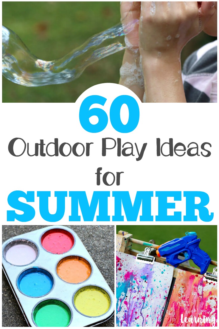 Share these summer outdoor play ideas with the kids while the weather is warm!