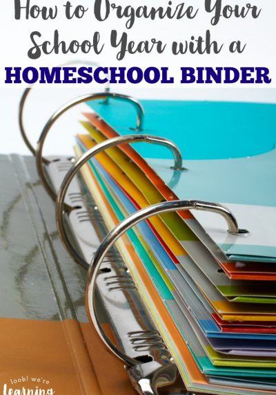 Struggling to keep your homeschool year structured? See how to organize your school year with a homeschool binder!