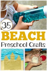 These easy PreK beach crafts are perfect for summer art fun!
