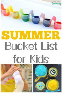 This fun summer bucket list for kids is full of hands-on activities your children will love!