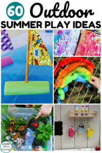 This list of 60 outdoor summer play ideas is perfect for keeping kids happy all summer long!