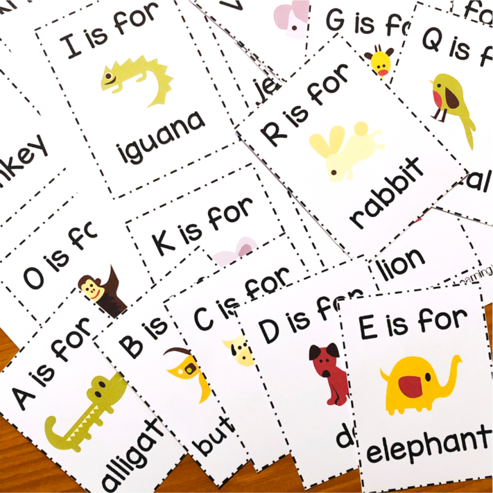 Alphabet Animal Flashcards for Kids