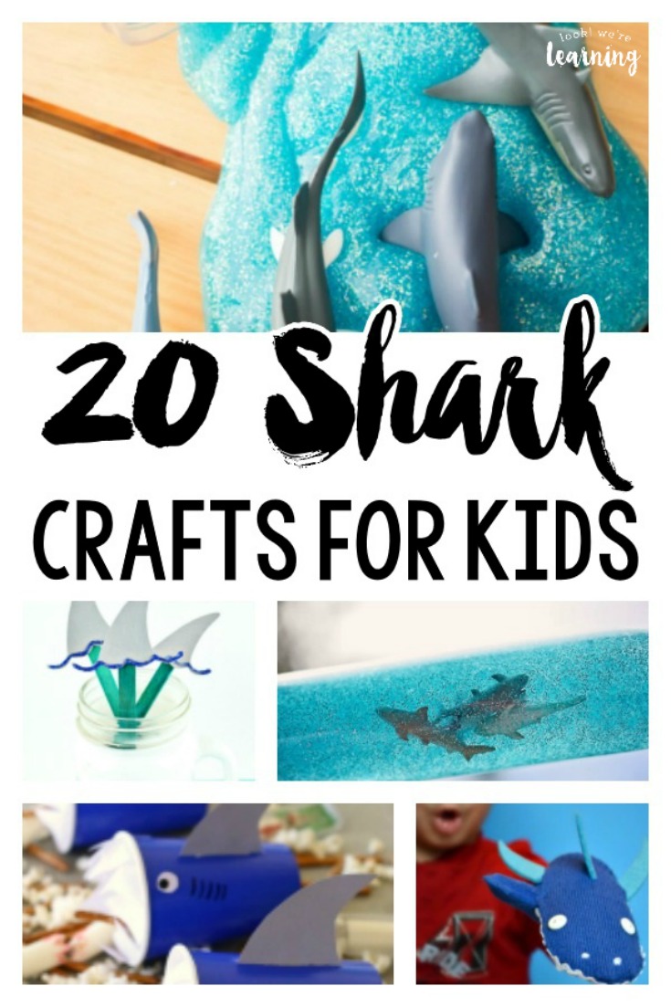 Get ready for Shark Week with these fun and easy shark crafts for kids!