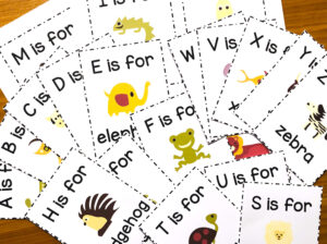 Printable Alphabet Animal Flashcards