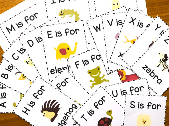 Printable Alphabet Animal Flashcards